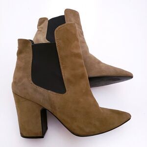 New Chinese Laundry Kristin Cavallari Green Heeled Ankle Bootie Boots Size 8.5